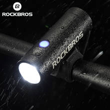 ROCKBROS-luz delantera de bicicleta recargable, resistente a la lluvia, 400LM, faro LED para ciclismo de montaña, 2000mAh 2024 - compra barato