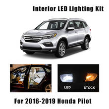 Kit de luz LED blanca para Interior de coche, lámpara de espejo con carga de cúpula, sin Error, 14 bombillas, para Honda 2016, 2017, 2018, 2019 2024 - compra barato