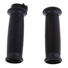 7/8'' 22mm Motorbike Handlebar Throttle Hand Grips Vintage Cafe Racer Black 2024 - buy cheap