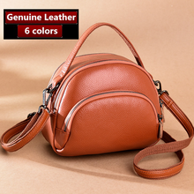 Fashion High Quality Genuine Leather Woman Messenger Bags Luxury Cowhide Handbags Women's Bags Designer Women Shoulder Tote bags 2024 - buy cheap