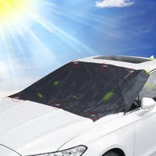 Protector solar para coche, tela plateada, parasol para nieve, impermeable, cubierta antipolvo, parasol magnético fuerte 2024 - compra barato