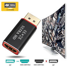 Adaptador Displayport compatible con 4K DP a HDMI, Cable convertidor de conector compatible con HDMI para PC, Notebook y portátil 2024 - compra barato