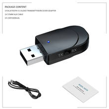Bluetooth 5.0 Audio Receiver Transmitter 3 IN 1 3.5mm Jack AUX USB Stereo Music Wireless Adapter for TV Car PC Headphones 2024 - buy cheap