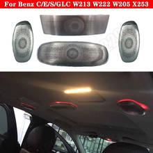 For Benz C/E/S/GLC W213 W222 W205 X253 MB 3/7/64 Colors LED Ambient Light Set Original Ceiling Speaker glasses case reading lamp 2024 - buy cheap