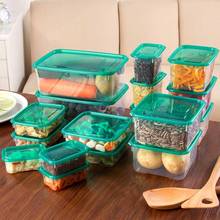 OTHERHOUSE 17Pcs Food Storage Container Refrigerator Organizer Bean Grain Food Storage Box Kitchen Containers Clear Sealed Case 2024 - buy cheap