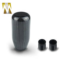 Black Carbon Fiber M10*1.5 Shift Knob Racing Manual Gear Shift Stick Shifter Lever Knob for Universal Auto Car 2024 - buy cheap