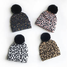 Matching Family Outfits Leopard Children Hats Mother Kids Hats Winter Kids Caps Warm Photography Props Girls Hats Boys Clothing 2024 - buy cheap