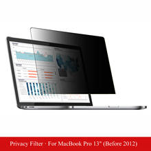 Película protectora de pantalla antideslumbrante para portátil, filtro de privacidad de 13,3 pulgadas para Apple MacBook Pro 13 "(antes de 2012) 2024 - compra barato