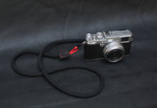 Black 8mm climbing rope handmade Quick-release camera neck shoulder strap