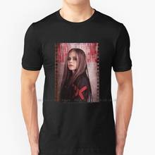 Avril lavigne t-shirtavril lavigne t camisa 100% algodão puro t shirtavril lavigne 2024 - compre barato