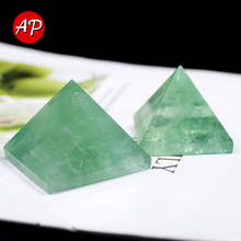 1pcs Natural Green Crystal Pyramid Green Fluorite Quartz Point Healing Reiki Stones Minerals Collect Fengshui Ornaments 2024 - buy cheap