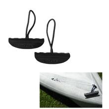 2x Black Nylon Kayak Canoe Boat Pull Handle Carry Handle & Cord Accessories 2024 - buy cheap