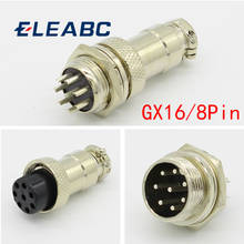 1set GX16 8 Pin Male & Female Diameter 16mm Wire Panel Connector L76 GX16 Circular Connector Aviation Socket Plug 2024 - buy cheap