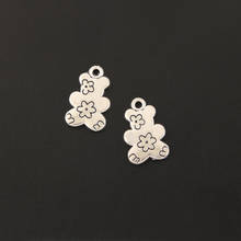 10pcs Charms Cute Little Bear Silver Color Pendants For Making Necklaces Bracelet Jewelry Handcraft 2024 - buy cheap