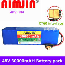 Original 48v Lithiumion Battery 48v 30Ah 1000w 13S3P Lithium Ion Battery Pack for Electric Bicycle Scooter with BMS+Charger 2024 - buy cheap