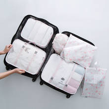 Travel Organiser Clothing 6PCS/set Lingerie Luggage Organizer Packing Cube Mesh Bag waterproof nylon Travel accessories QEHIIE 2024 - buy cheap