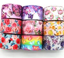 1-1/2 38mm Flower butterfly ribbon 10 yards DIY handmade hair bow Christmas and New Year decoration accessories  Grosgrain 2024 - buy cheap