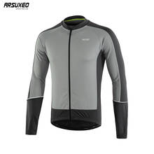 ARSUXEO Men's Long Sleeve Cycling Jersey Spring Autumn Downhill MTB Mountain Bike Shirts Bicycle Clothing Quick dry 6033 2024 - buy cheap