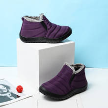 Botas femininas 2021 moda botas de neve à prova dwaterproof água para sapatos de inverno 2024 - compre barato