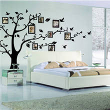 Limit-marco de foto familiar grande 100, árbol, pájaro, citas, pegatina de pared, calcomanías artísticas, árbol grande para foto, pegatinas de pared para decoración del hogar 2024 - compra barato