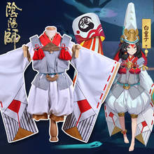 Hight Quality Game Onmyoji Shirodooji  Kimono Hallowmas Men Women Cosplay Costume Dress + Vest + Pumpkin Pants + Hat + Accessory 2024 - buy cheap