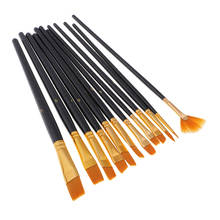 Set Of 12 Drawing Brush Nylon Hair Brushes Art Paint Brushes Set Art Painting Tools for Painting Drawing DIY Craft Accessories 2024 - buy cheap