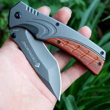 hight quality wood handle Knife folding Blade knife outdoor Survival camping Knives EDC tool Tactical knife Combat Pocket Knife 2024 - buy cheap