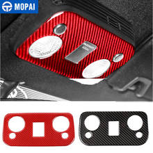 MOPAI Carbon Fiber Car Reading Light Lamp Control Panel Decoration Cover Stickers for Ford Mustang 2015+ Accessories 2024 - buy cheap