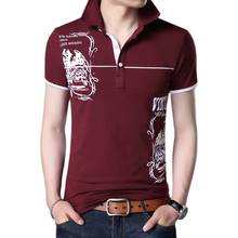 ARCSINX рубашка-поло с коротким рукавом мужская летняя футболка мужские хлопковые мужские поло с модным принтом мужские поло большого размера фирменный трикотаж 5XL 4XL 2024 - купить недорого