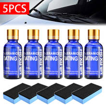 10pcs 9H Hardness Liquid Nano Super Hydrophobic Ceramic Coat Car Glass Coating Paint With Sponge 2024 - buy cheap