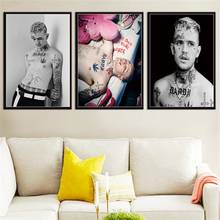 Posters and Prints Hot Lil Peep R.I.P New 2018 Hip Hop Rapper Music Singer Star Album Poster Home Decor for Living Room 2024 - buy cheap