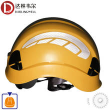 Darlingwell reflexivo capacete de segurança do trabalho da noite com alta fita de reflexão do vis equitação ao ar livre climing resgate boné de tráfego 2024 - compre barato