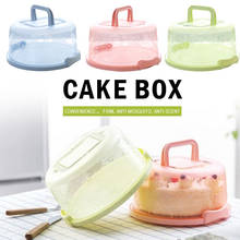 Plastic Cupcake Container Handheld Durable Wedding Bar Round Portable Cake Box Birthday Sealing No Deformation Kitchen Tool 2024 - buy cheap