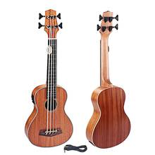 30 Inch Electric Ukulele Bass EQ Sapele Retro Closed Button Four Strings Electric Guitar Instrument 2024 - buy cheap
