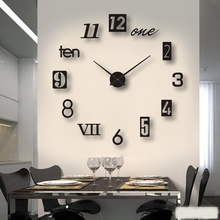 Reloj de pared grande para sala de estar, reloj de bolsillo con diseño creativo europeo moderno, arte, decoración de pared para el hogar, Acrílico 2024 - compra barato