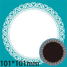 Metal Cutting Dies Lace Macrame Circle New Scrapbook Decoration Template Embossing DIY Paper Card Craft 101*101mm 2024 - buy cheap