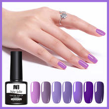 NEE JOLIE 8 мл фиолетовый Гель-лак для ногтей однократный цвет личная гигиена лак для ногтей, маникюр гель 8 чистых цветов ногтей в наличии 2024 - купить недорого