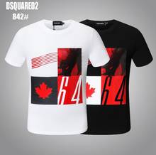 Dsq2-Camiseta de algodón para hombre, ropa con estampado de letras, 842 2024 - compra barato