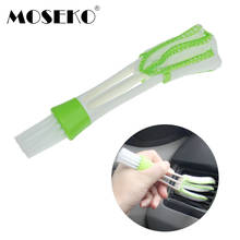 MOSEKO Portable Double Ended Auto Car Air Conditioner Vent Outlet Cleaning Brush Car Meter Detailing Cleaner Blinds Duster Brush 2024 - buy cheap