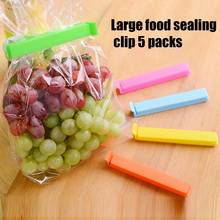 5pcs/set sizes Portable New Kitchen Storage Food Snack Seal Sealing Bag Clips Sealer Clamp Plastic Tool Kitchen accessories 2024 - buy cheap