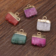 Colgantes de cristales de piedra Natural con forma Irregular, exquisito encanto para la fabricación de joyas Diy, pendientes, collar, pulsera, accesorios 2024 - compra barato