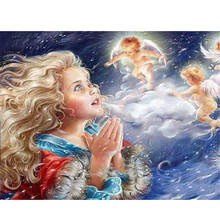 Full Square/Round Drill 5D DIY Diamond Painting "Girl Angel" 3D Rhinestone Embroidery Cross Stitch 5D Home Decor Gift 2024 - buy cheap