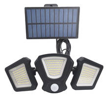 216 LED Solar Light Outdoor Wall Lamp Waterproof 3 Head Motion Sensor 270 Wide Angle Illumination Split Floodlight for Courtyard 2024 - buy cheap