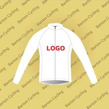 Camisa de ciclismo barton grau de competição inverno termostato flanela jaqueta de manga comprida calças bib design personalizado kit de ciclismo 2024 - compre barato