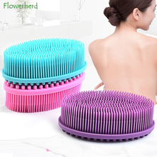 Silicone Bath Body Brush Massage Brush Baby Shower Soft Baby Tactile Training Brush Silicone Body Brush 2024 - buy cheap