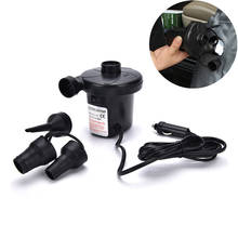 12V Car Inflatable Pump Car Auto DC Electric Air Pump Inflator + 3 Nozzles AirBed Mattress Boat High Quality 2024 - buy cheap