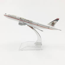 1:400 Scale 16cm Etihad Airways  Boeing B777 Alloy Metal Plane Model  Airlines Airplanes Aircraft Gift Collectible Decoration 2024 - buy cheap