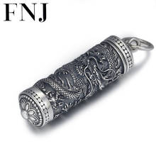 FNJ dragon Gawu Box Pendant 925 Silver Original Lotus Pure S925 Thai Silver Pendants for Jewelry Making Women 2024 - buy cheap