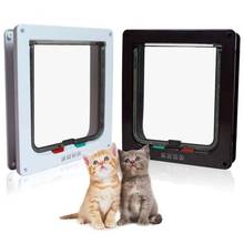 Small Cat Gate Door Kit Pet Dogs Flap Doors Window Door Screen Doggie Flap Safe Dog Cat Flap Door for Dog Cats Kitten Plastic 2024 - buy cheap