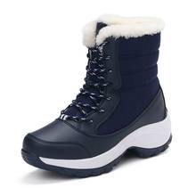 Women Boots Winter Waterproof Bootee Woman 2019 Shoes Ladies Platform Snow Boots Keep Warm Ankle Boots Female Big SIZE 41 42 2024 - buy cheap